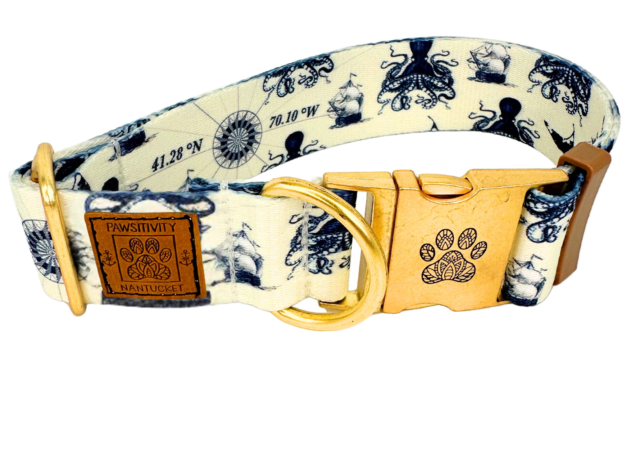 Vintage Octopus Nantucket 22K Gold Collar