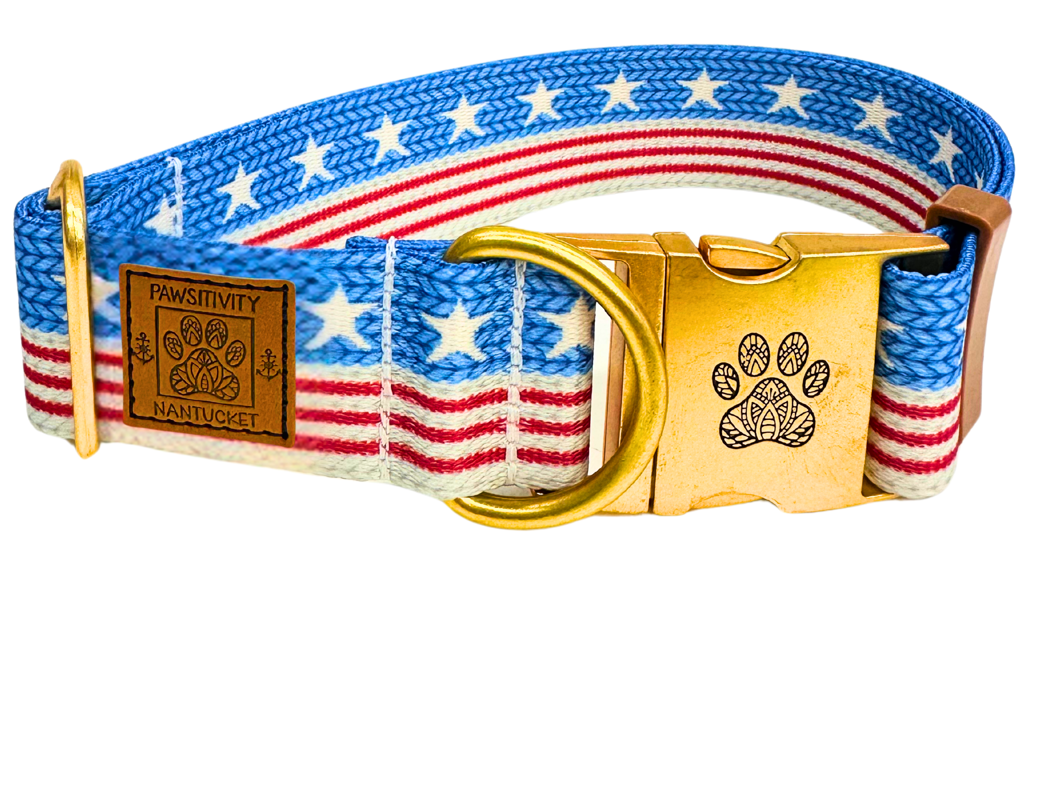 Knit Flag 22K Gold Collar