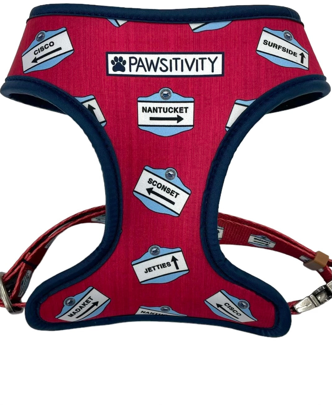 Nantucket Red Beach Signs - Out To Sea Reversible Harness