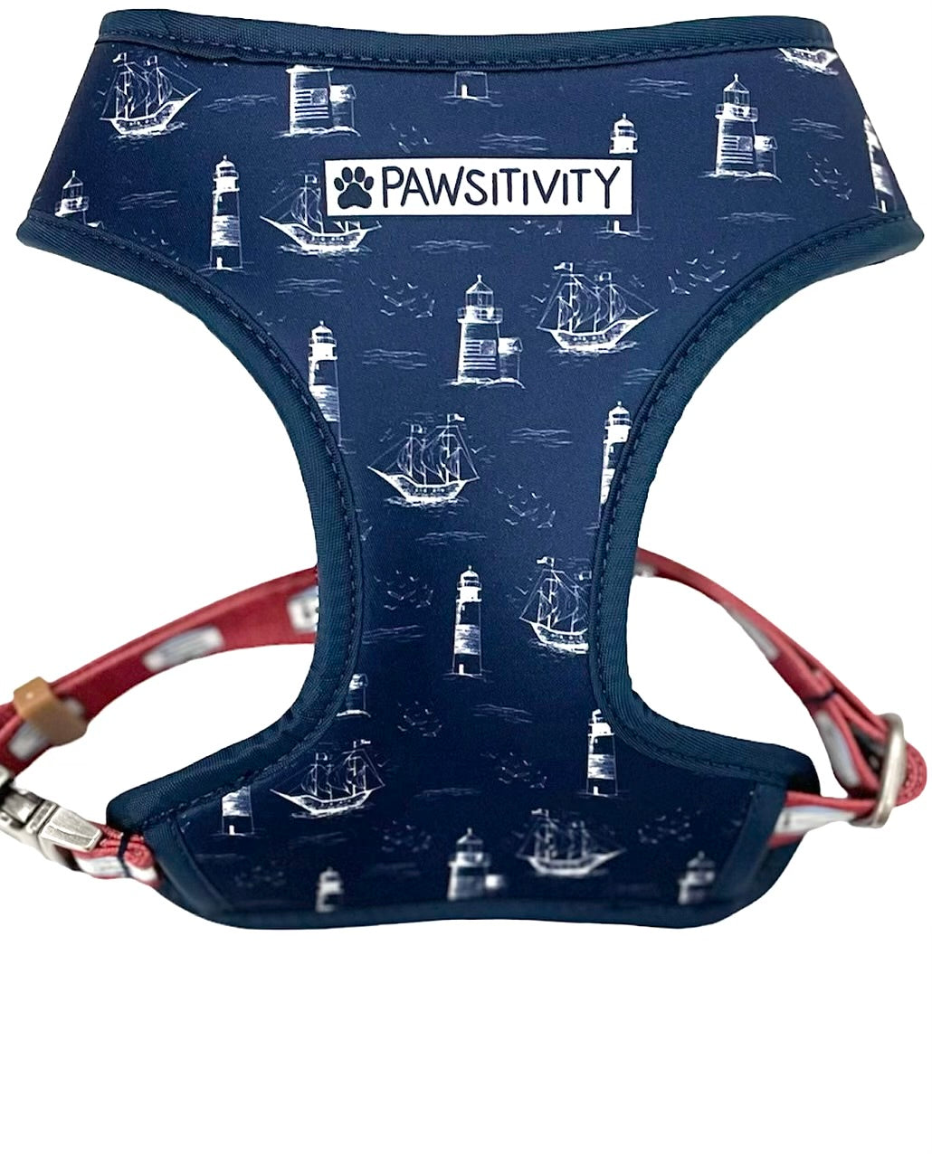 Nantucket Red Beach Signs - Out To Sea Reversible Harness