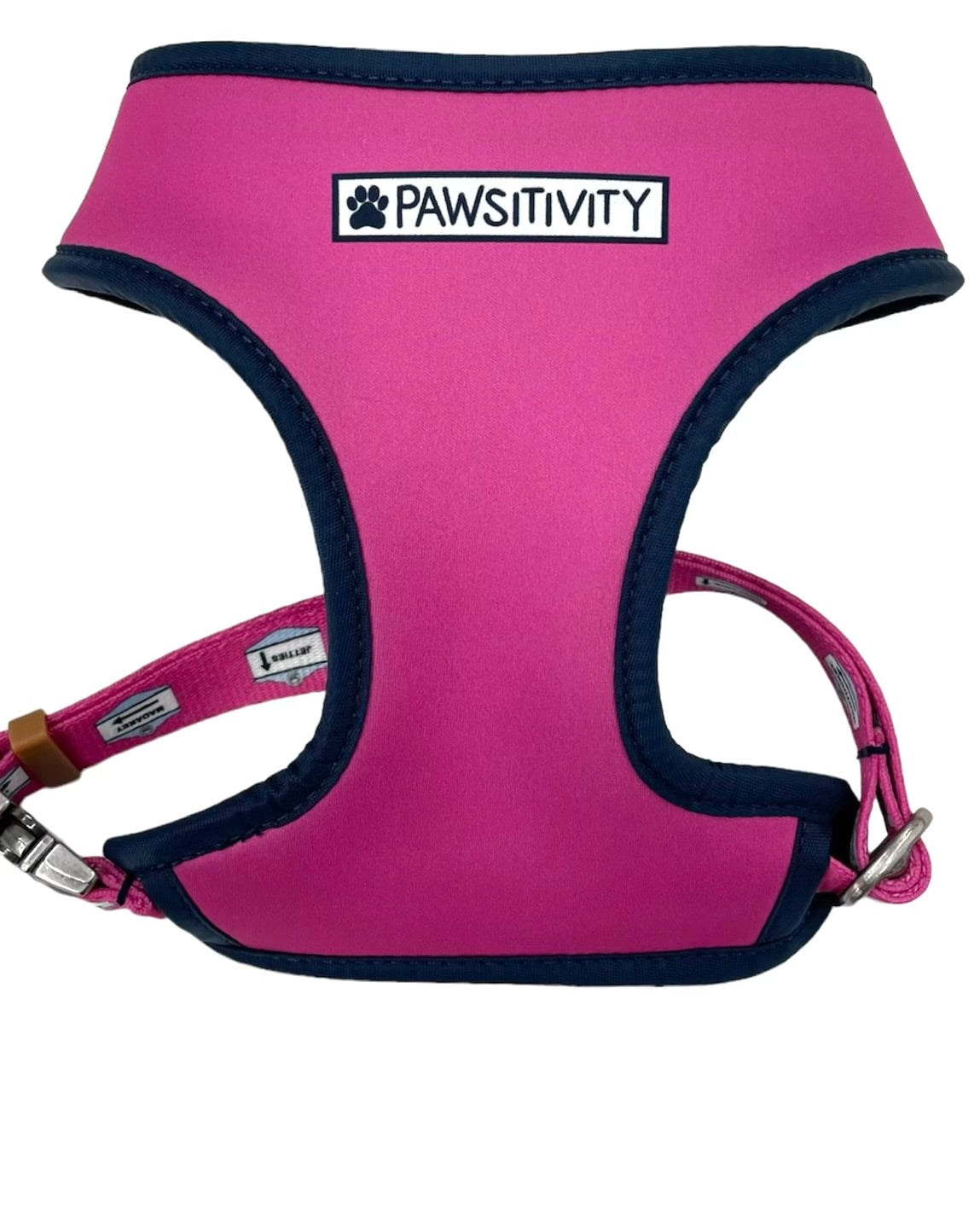 Pink Nantucket Beach Signs - Solid Pink Reversible Harness