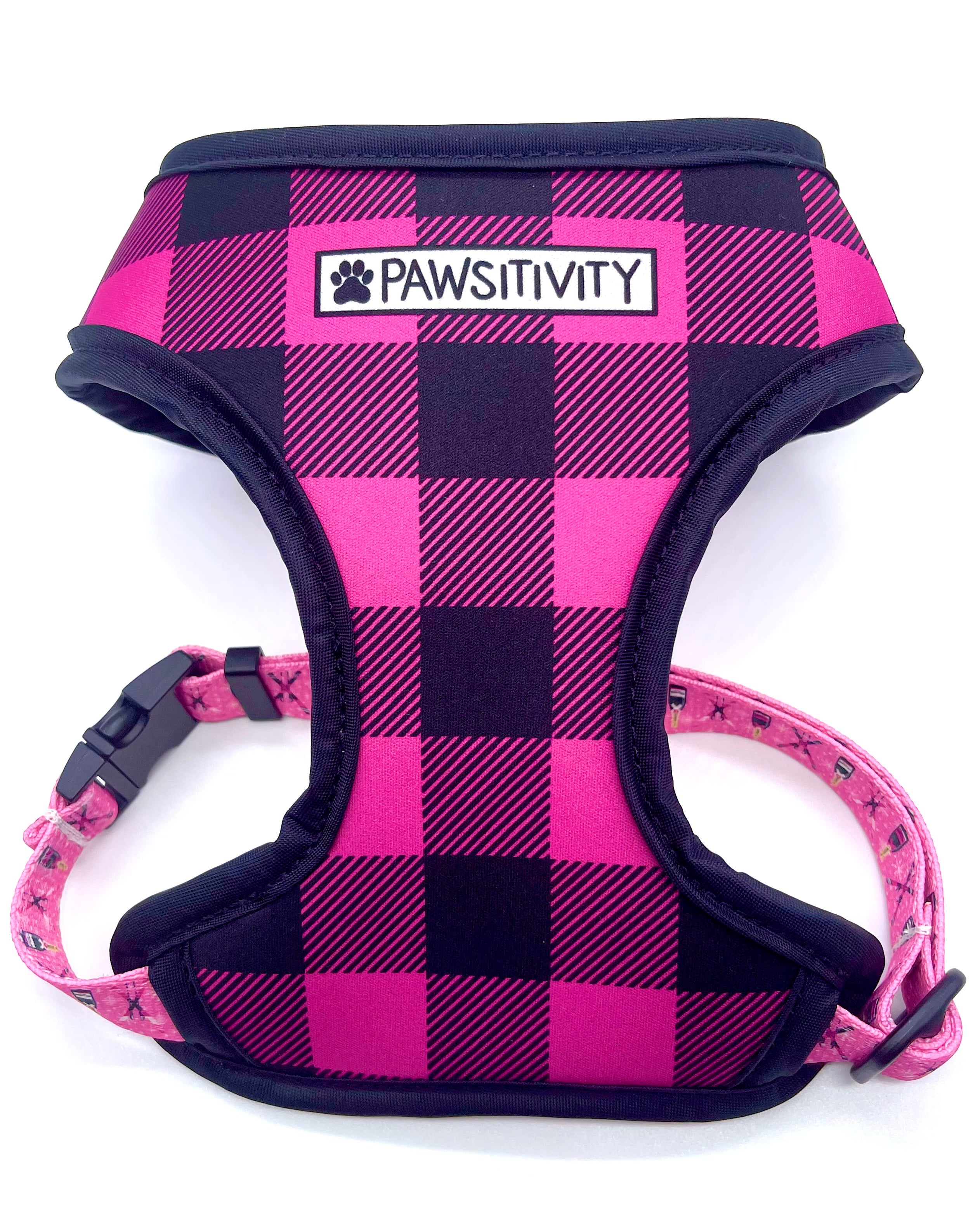 Ski Champagne - Pink Plaid Harness