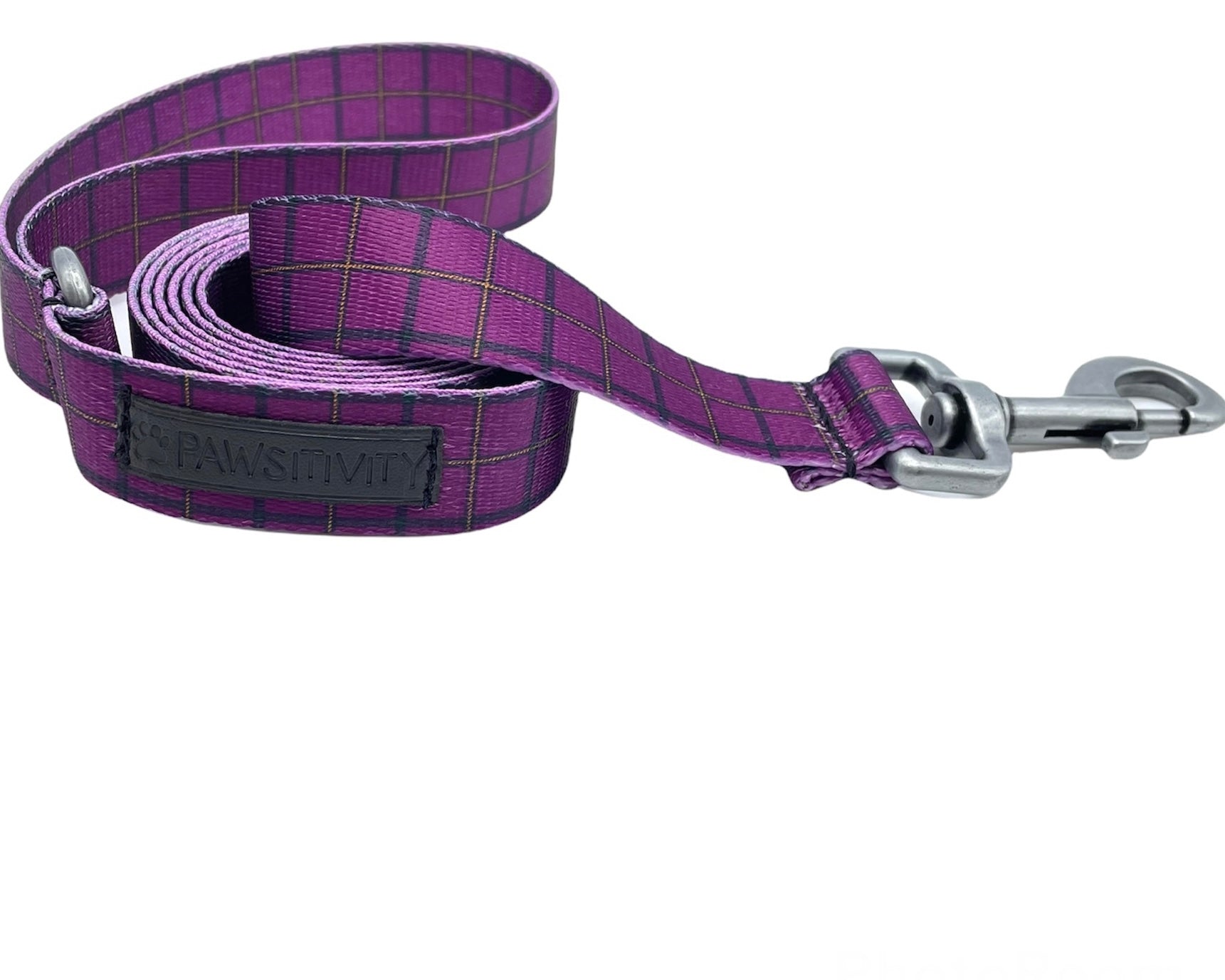 Purple Plaid Leash