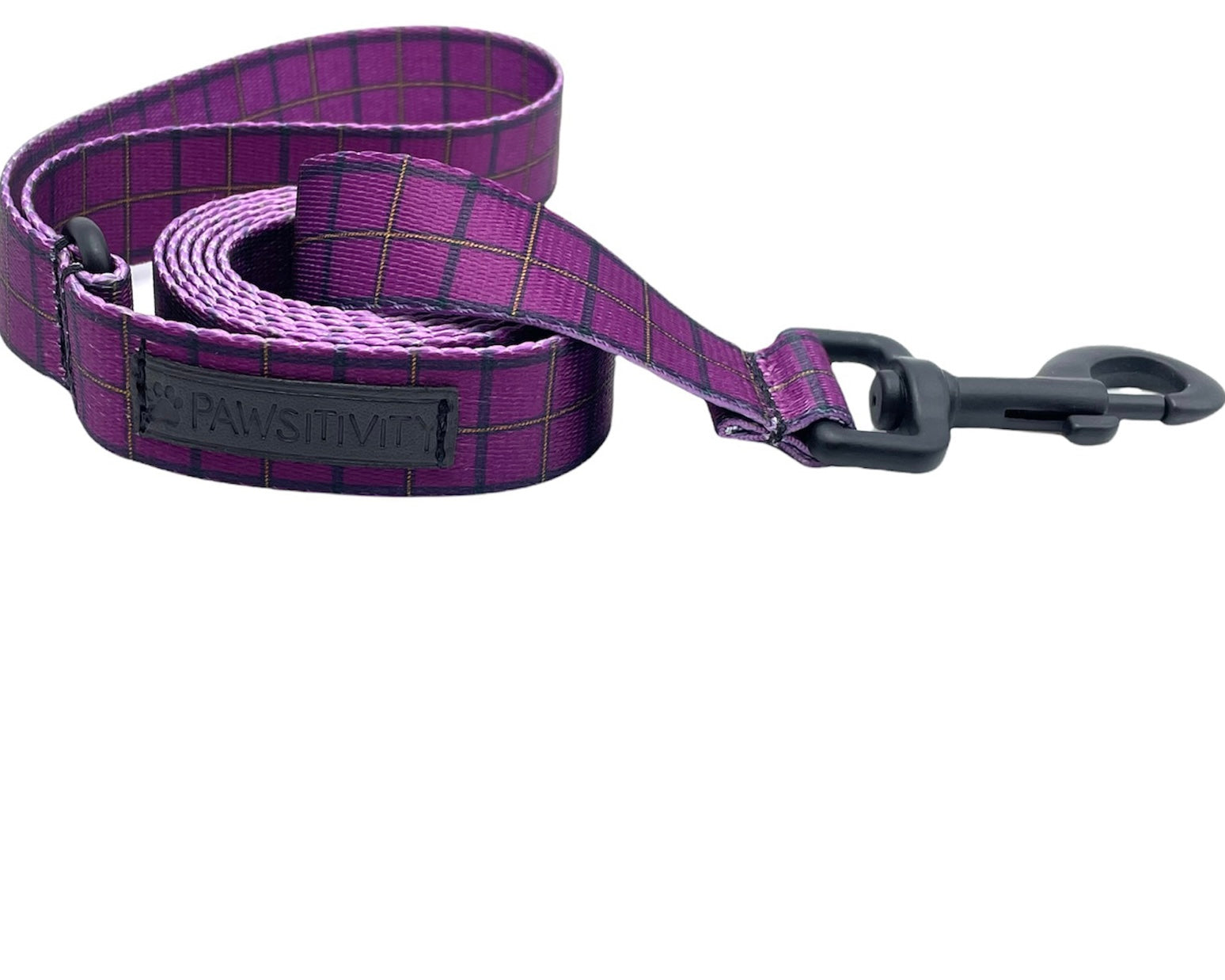 Purple Plaid Leash
