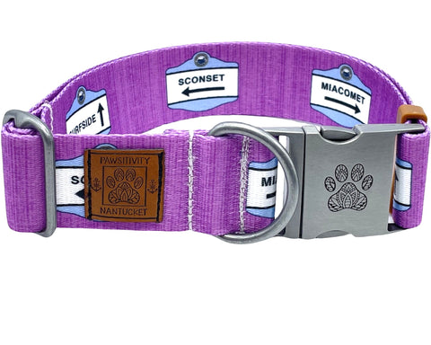 Nantucket Red White Blue Islands Martingale Collar