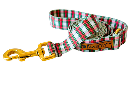 22K Holiday Plaid Leash