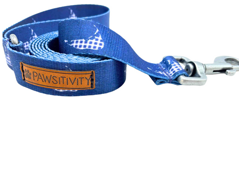 Blue Plaid Leash