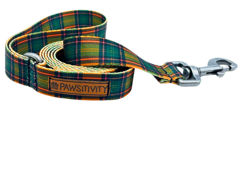 Hunter Green Plaid Collar