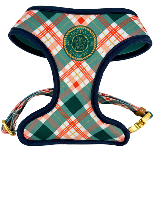 22K Gold Stroll Plaid Reversible Harness