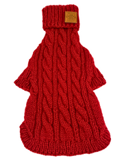 Holiday Hand Knit Dog Sweater