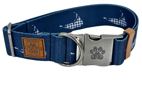 Blue Plaid Leash