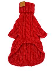 Holiday Hand Knit Dog Sweater