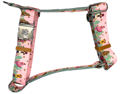 Holiday Pink Nutcracker Strap Harness