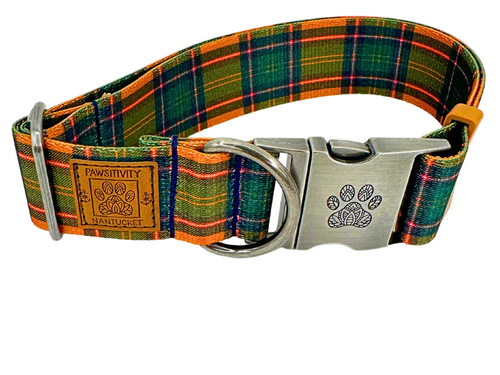 Hunter Green Plaid Collar