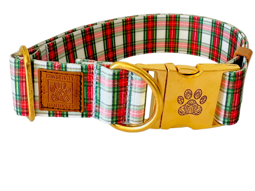 Holiday Plaid 22k Collar