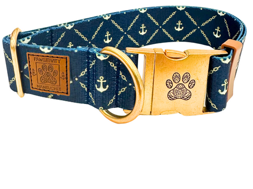 ACK Navy Anchor Chains 22K Gold Collar