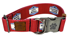 Nantucket Red Beach Signs Collar