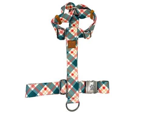 Holiday Stroll Plaid Strap Harness