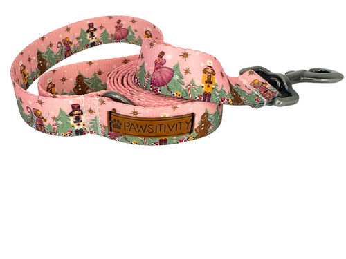 Holiday Pink Nutcracker Leash