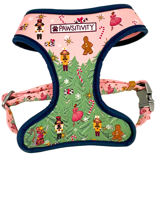 Holiday Pink Nutcracker Reversible Harness