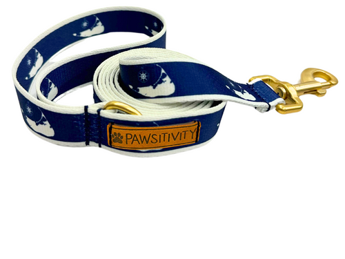 22k Navy with Cream Nantucket Islands Leash