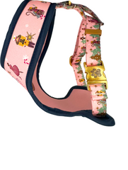 22K Gold Holiday Pink Nutcracker Reversible Harness