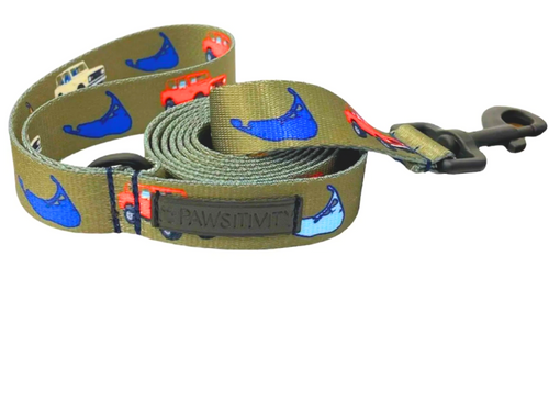 Olive Vintage Truck Island Leash