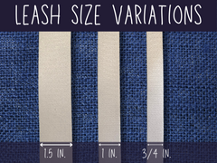 22k Navy Cream Stripe Leash