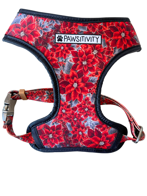 Holiday Cardinal Paisley - Holiday Floral Harness