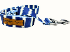 Cream Navy Stripe Leash