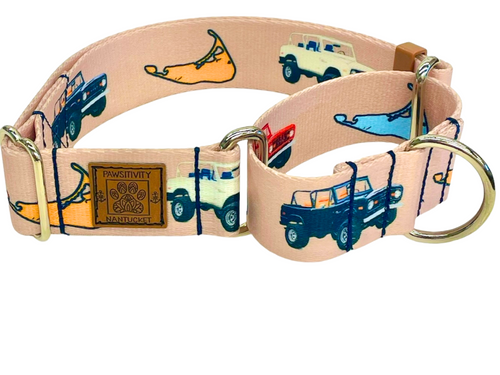 Vintage Truck Island Martingale Collar