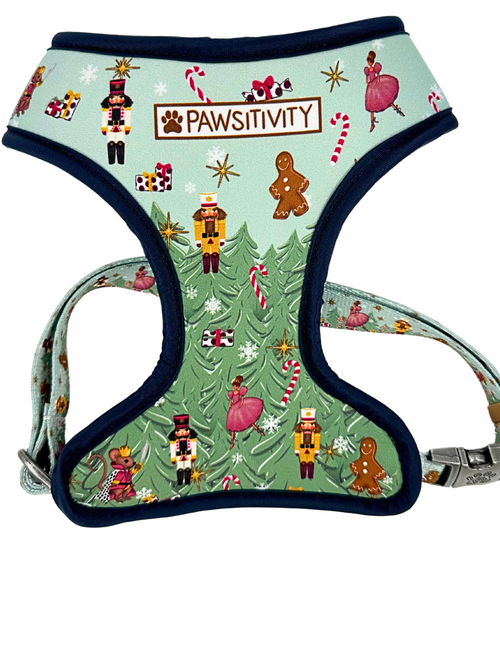 Holiday Green Nutcracker Reversible Harness