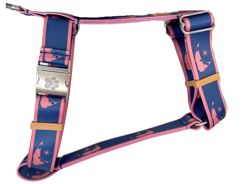 Navy with Nantucket Red Islands Strap Harness