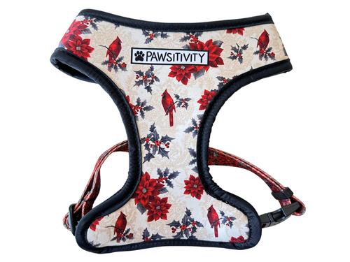 Holiday Cardinal Paisley - Holiday Floral Harness