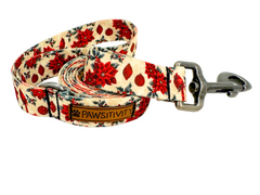 Holiday Cardinal Paisley Leash