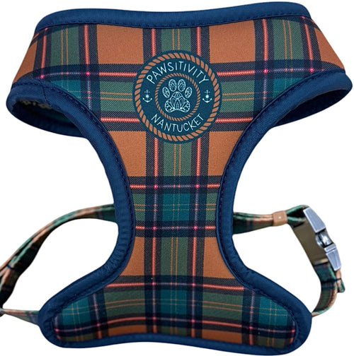 Hunter Green Plaid - Green Anchor Reversible Harness