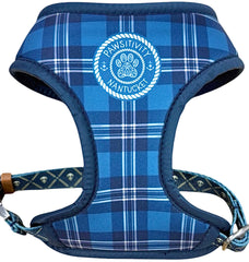 Blue Green Plaid - Navy Anchor Reversible Harness