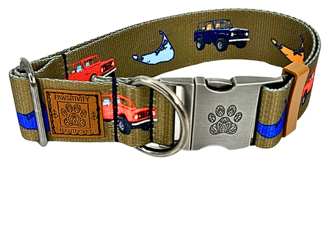 Olive Vintage Truck Island Leash