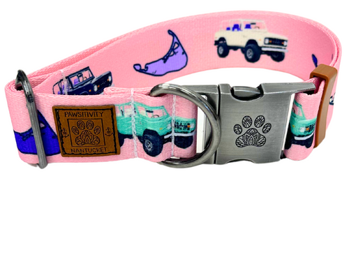 Vintage Pink Truck Island Collar