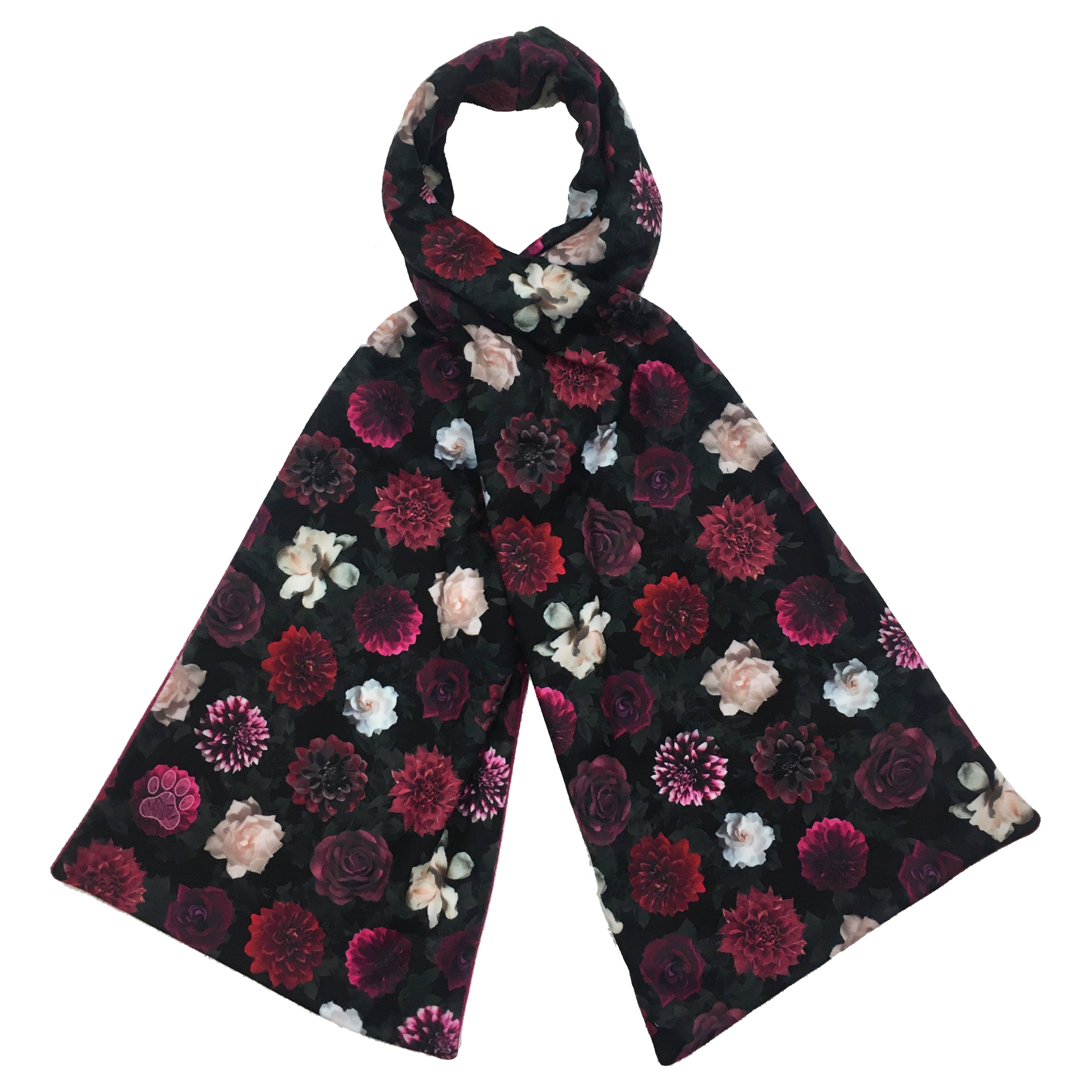 Midnight Floral Reversible Scarf