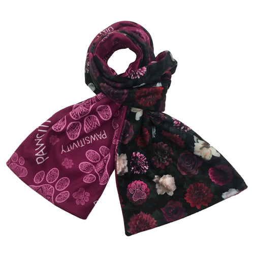 Midnight Floral Reversible Scarf