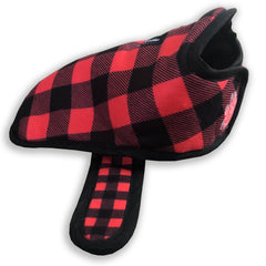 Buffalo Plaid / Black Canvas Reversible Dog Jacket