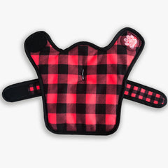 Buffalo Plaid / Black Canvas Reversible Dog Jacket