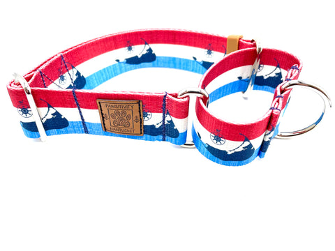 American Flag "Knit" - Star Patches Reversible Harness