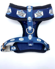 Nantucket Beach Signs - Gingham Island Navy Reversible Harness