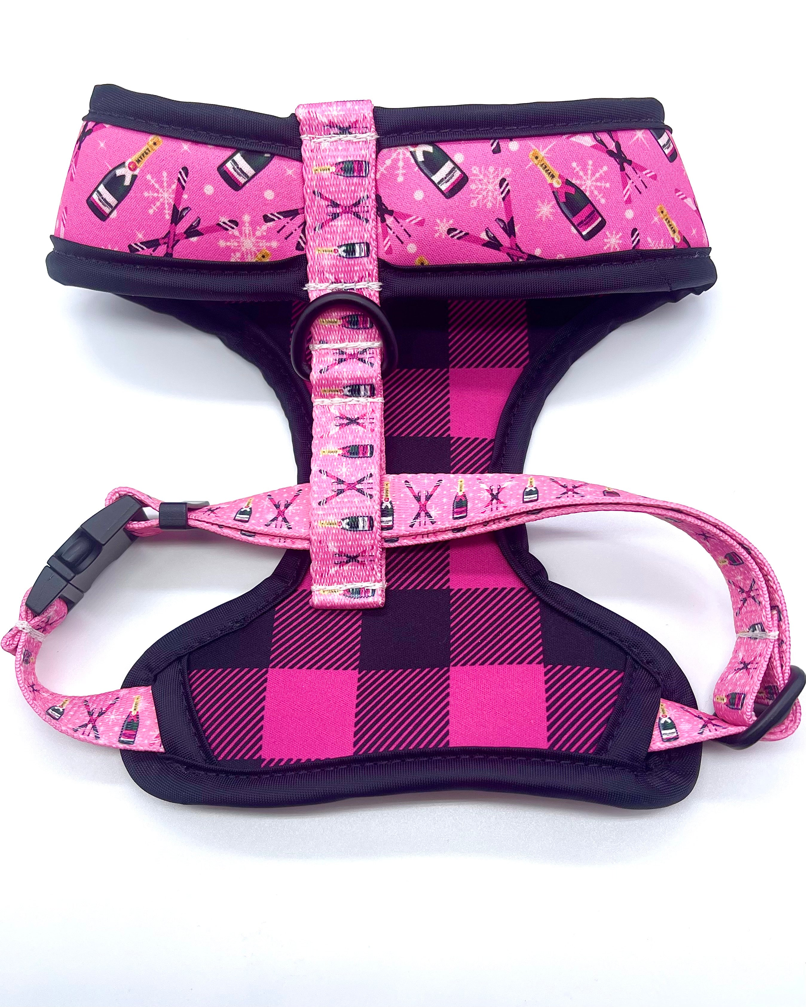 Ski Champagne - Pink Plaid Harness