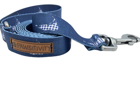 Blue Plaid Leash