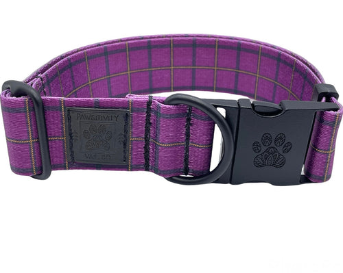 Purple Plaid Collar