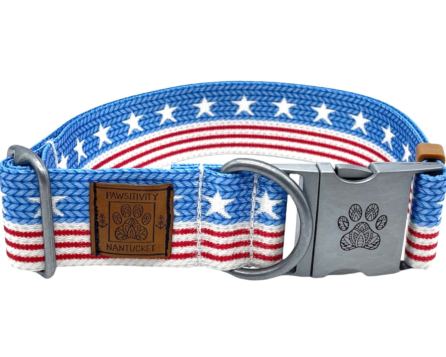 American Flag "Knit" Collar